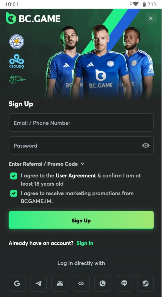 Create an Account