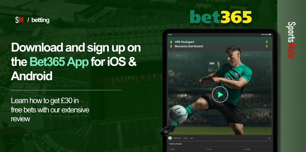 Football Betting via Bet365 Application